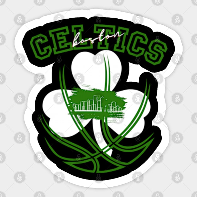 celtics boston Sticker by soft and timeless